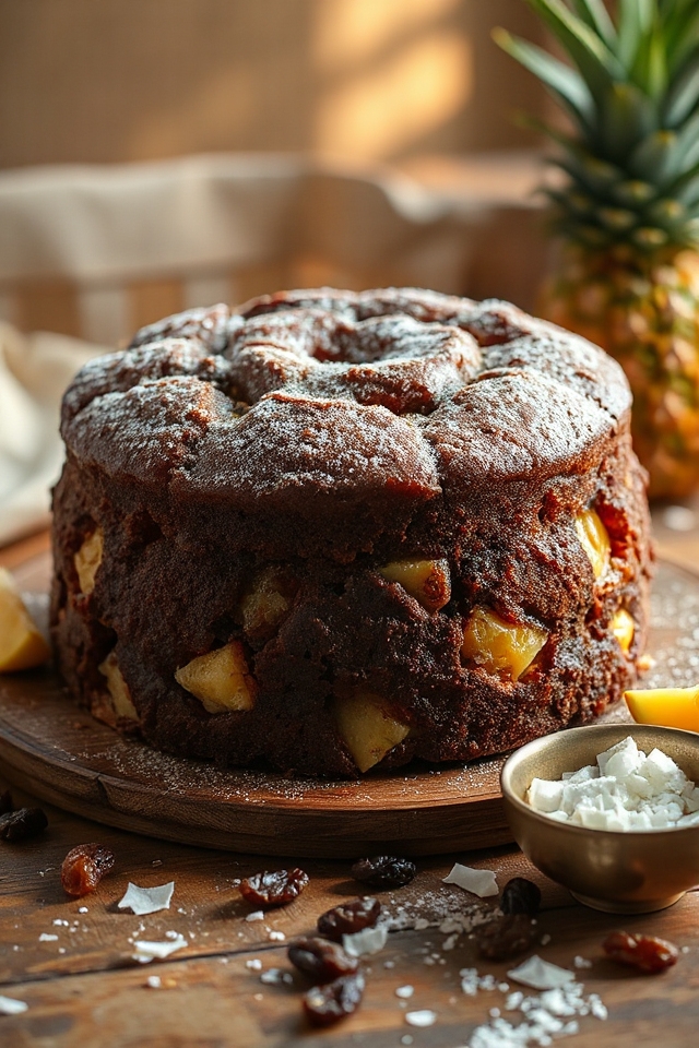 bake a delicious rum fruit cake
