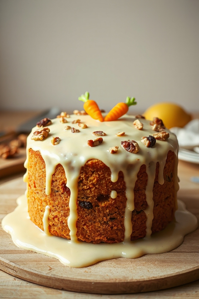 bake a moist carrot cake