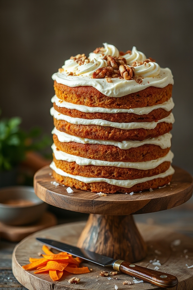 bake a moist carrot cake