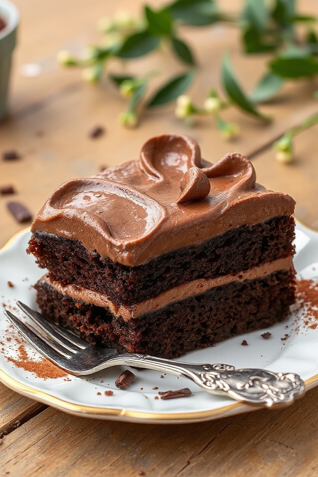 bake a rich chocolate cake