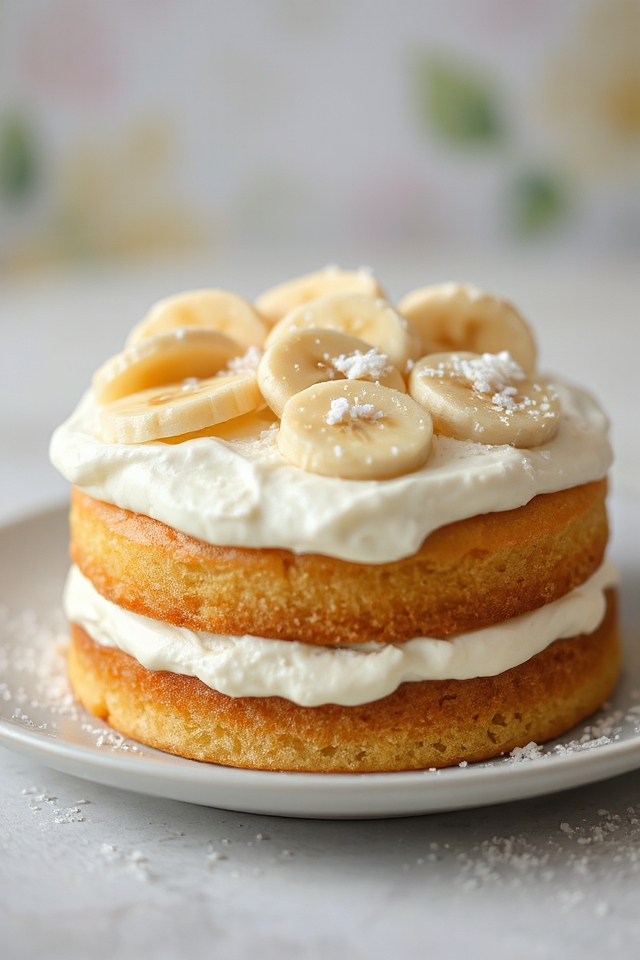 banana cream cake recipe
