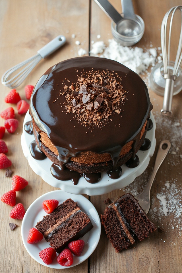 chocolate cake baking instructions
