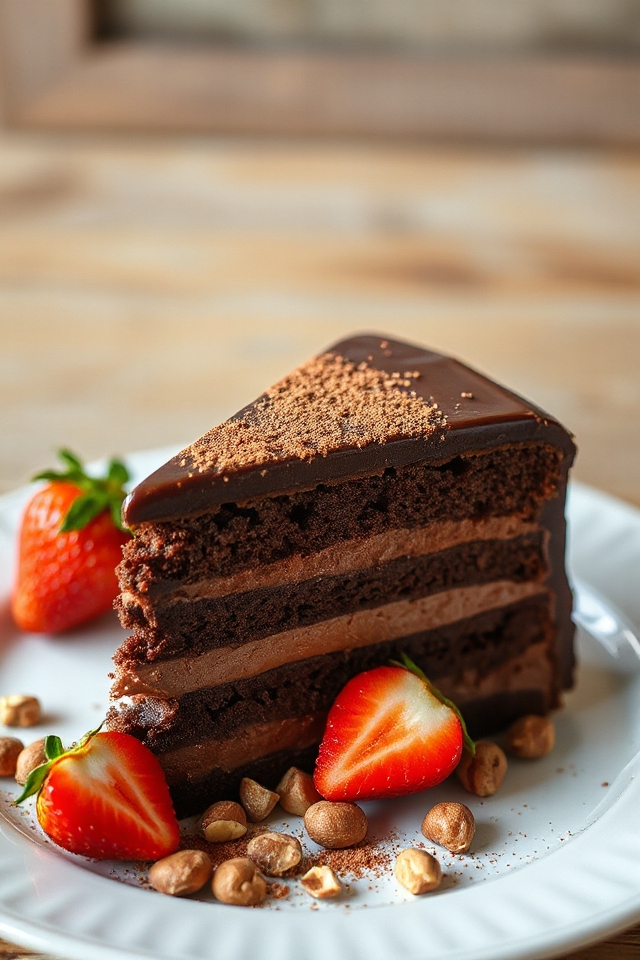 chocolate mousse cake glaze