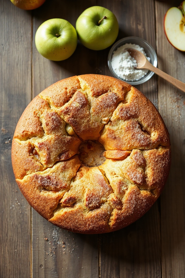 cinnamon infused apple dessert