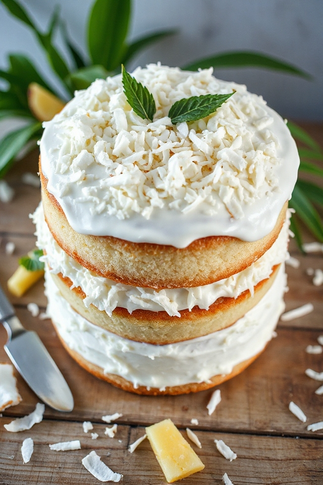 coconut cake baking instructions