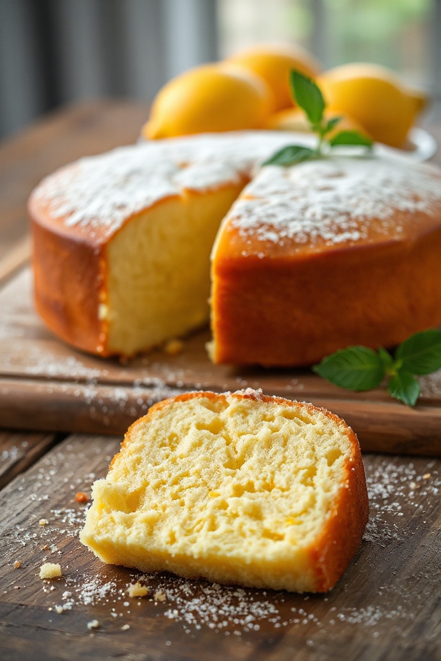creamy fluffy greek yogurt cake