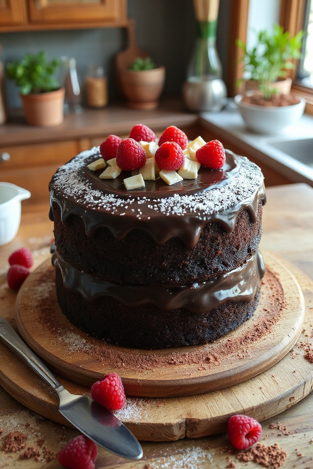 decadent dark chocolate dessert