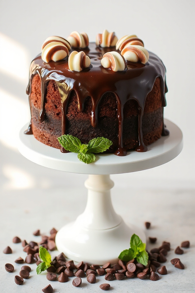 decadent double chocolate dessert