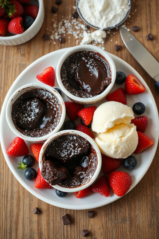 decadent molten chocolate dessert