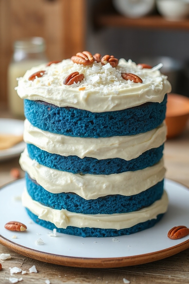 delicious blue velvet cake
