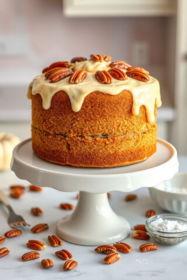 delicious butter pecan cake