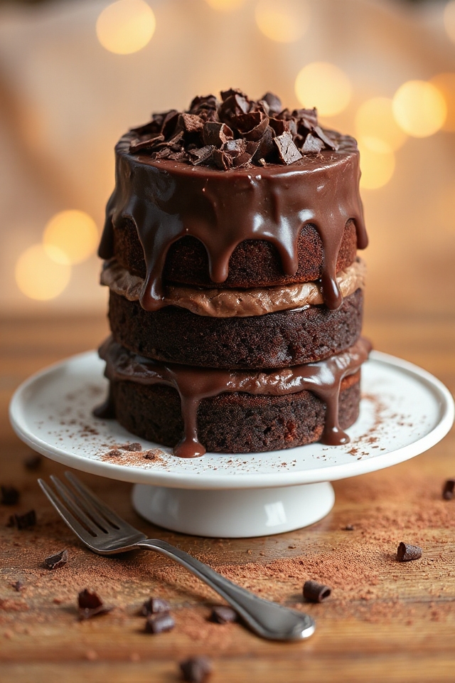 delicious chocolate fudge cake