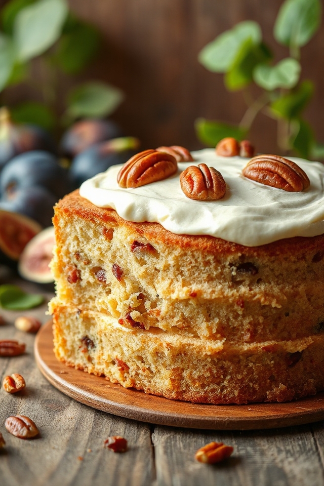 delicious homemade fig cake