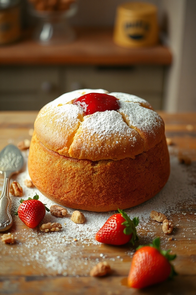 delicious homemade jam cake
