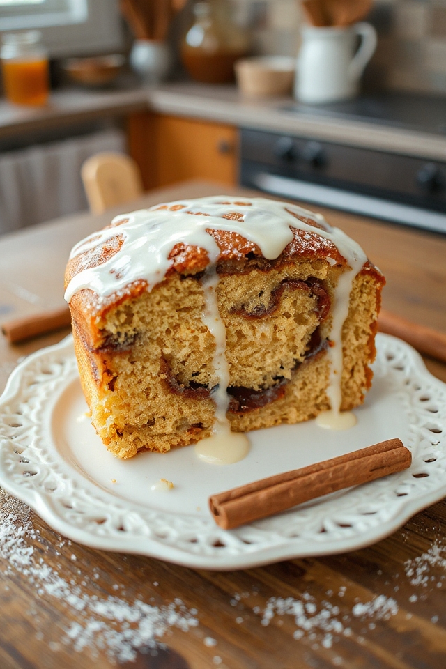 delicious honey bun cake