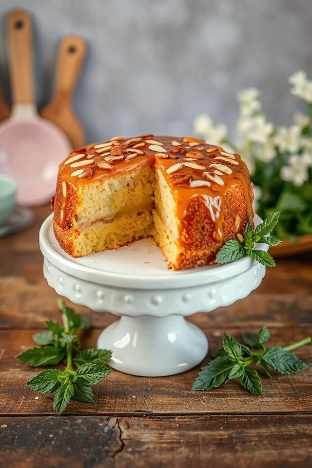 delicious layered almond cake
