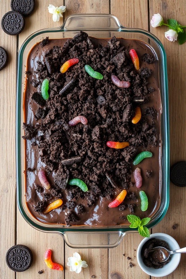 delicious layered chocolate dessert