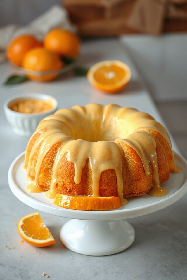 delicious orange bundt cake