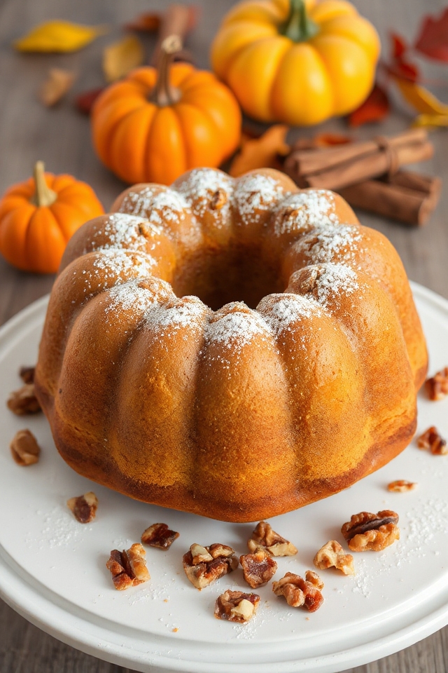 delicious pumpkin bundt cake