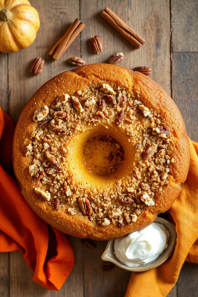 delicious pumpkin coffee cake