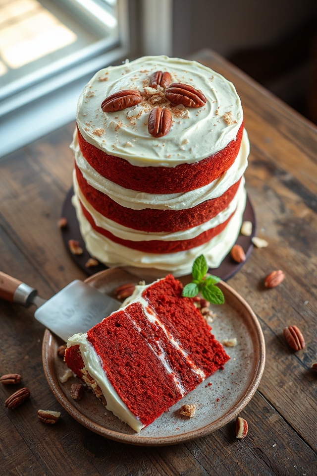 delicious red velvet dessert