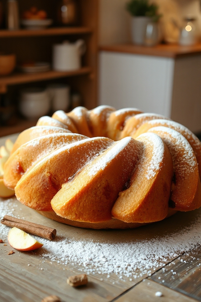 delightful apple bundt cake