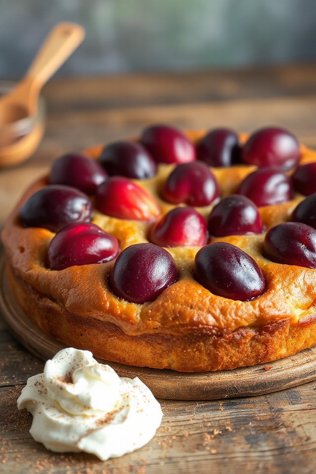 delightful german plum cake