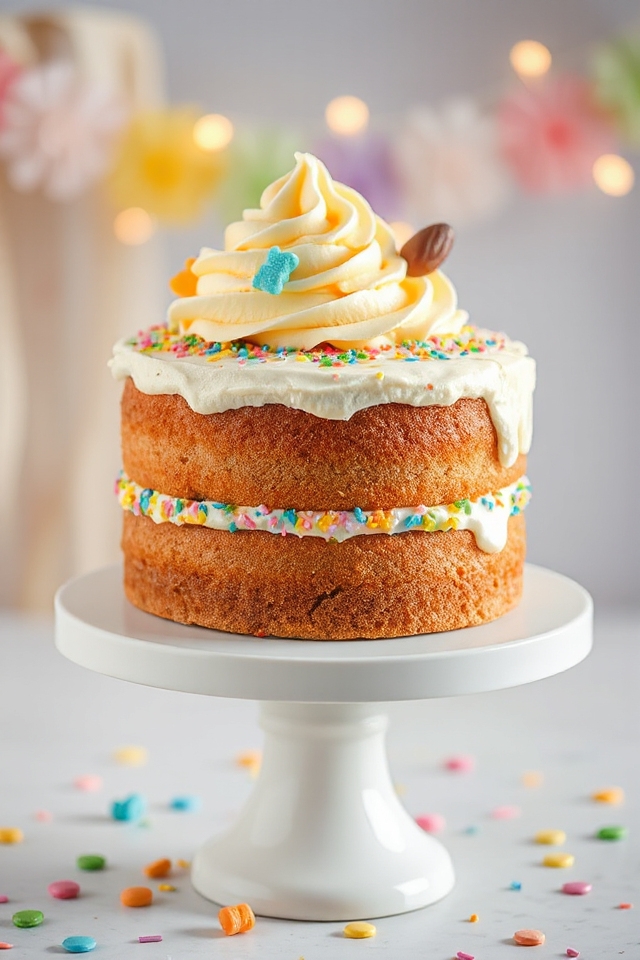 delightful homemade birthday cake