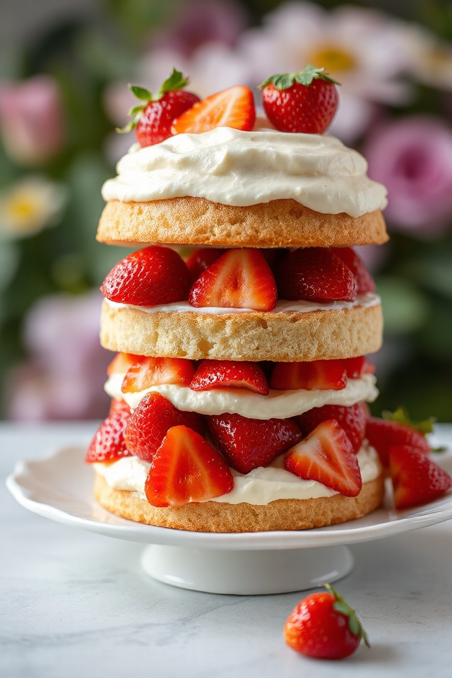 delightful strawberry shortcake creation
