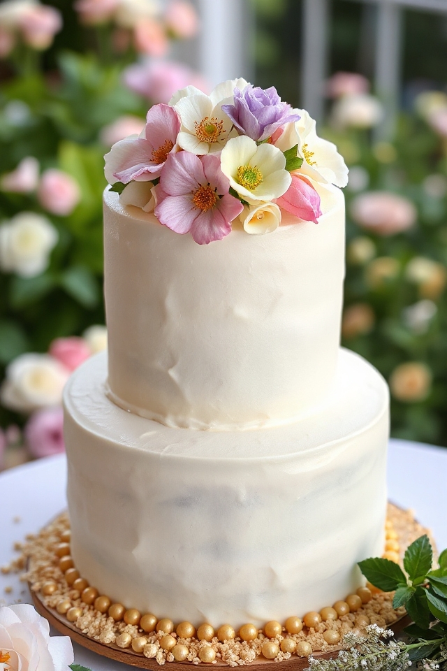 dreamy wedding cake frosting