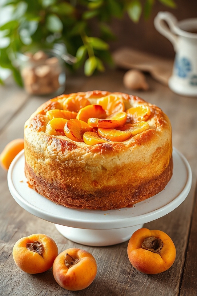 fluffy apricot cake preparation
