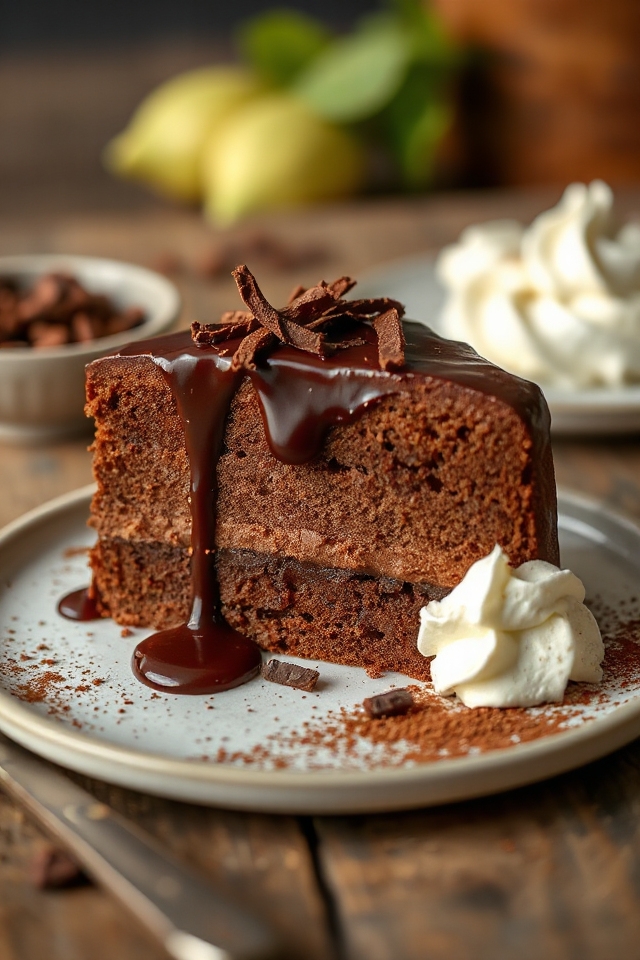 fluffy chocolate chiffon cake