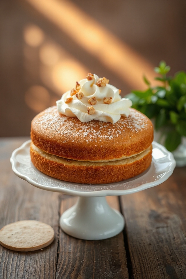 hazelnut cake baking process