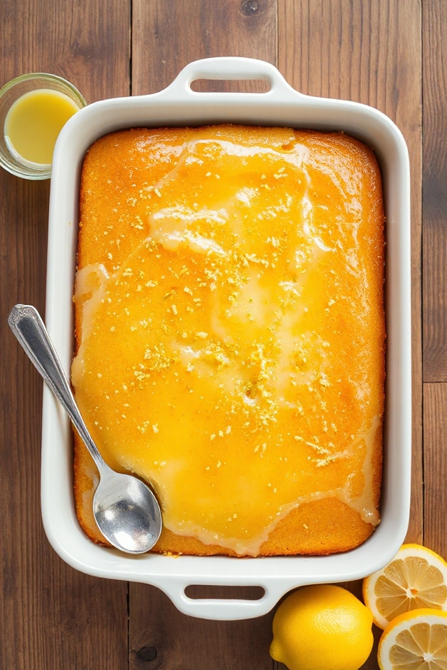 lemon flavored cake dessert recipe
