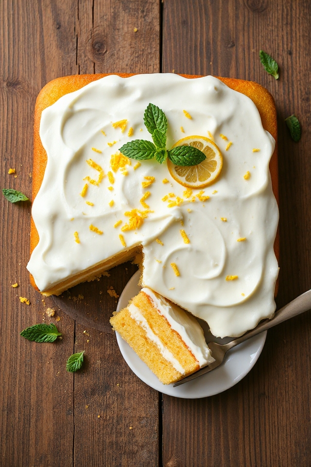 lemon sheet cake recipe