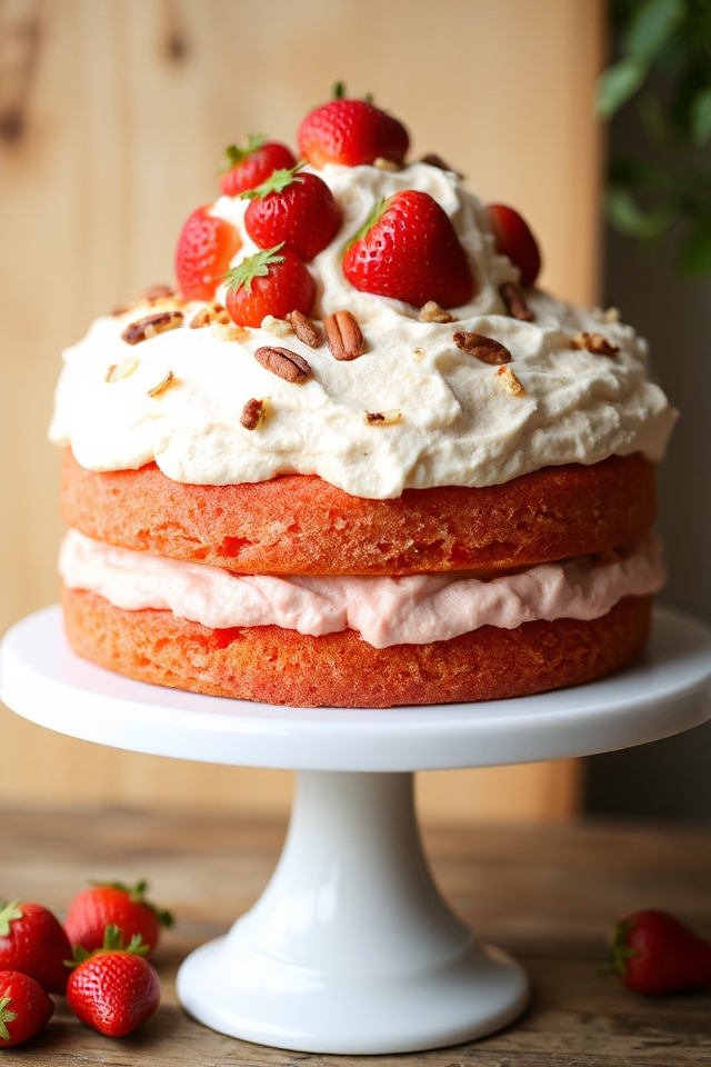 make delicious strawberry cake