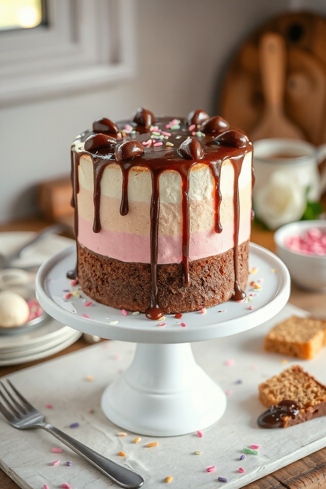 neapolitan cake preparation instructions