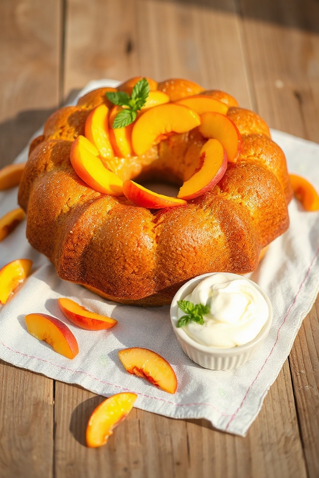 peach infused pound cake recipe