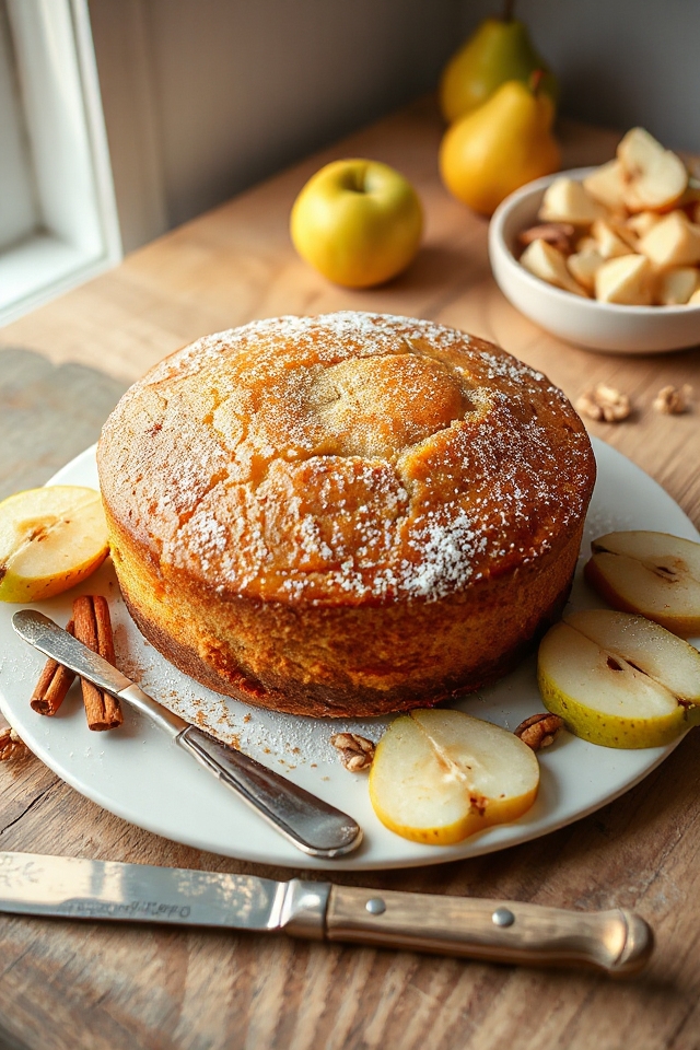 pear cake baking instructions