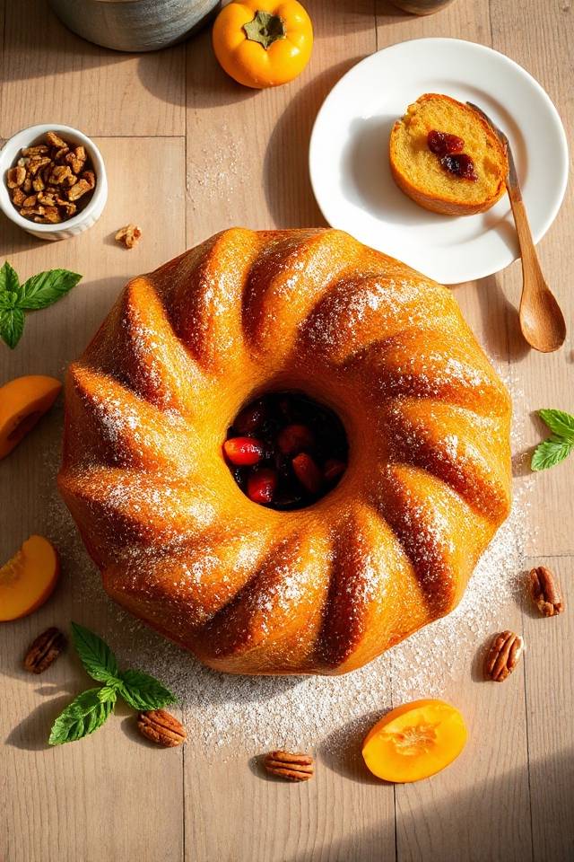 persimmon cake baking instructions