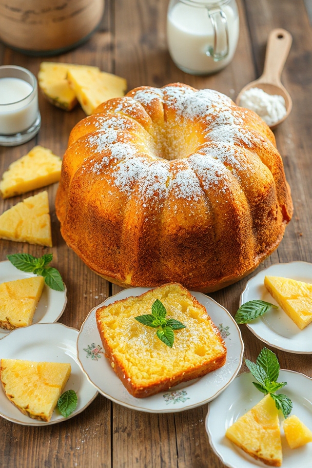 pineapple flavored pound cake