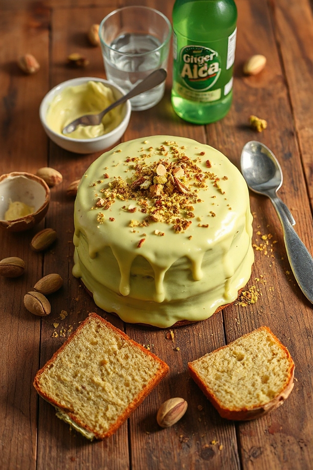 pistachio cake baking instructions