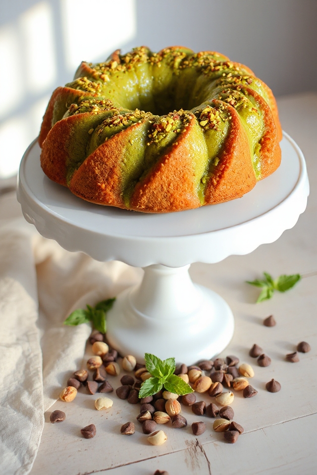 pistachio cake baking instructions