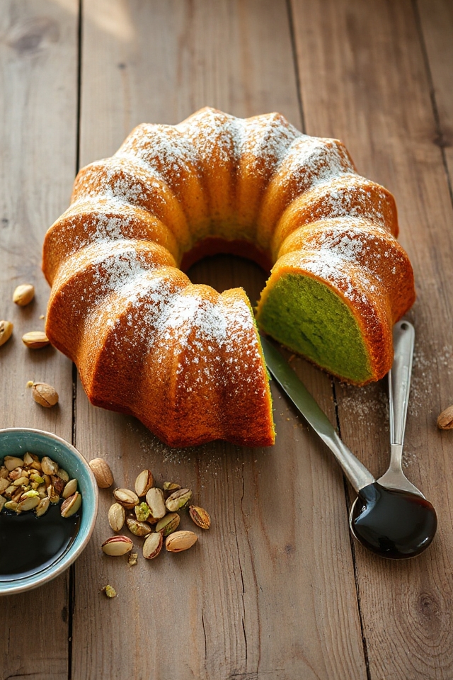 pistachio flavored bundt cake