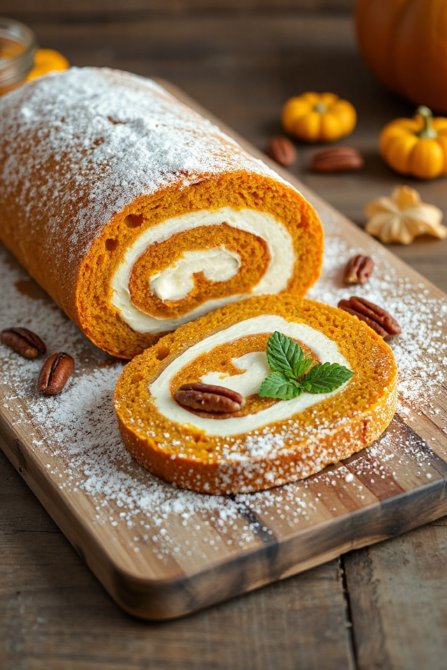 pumpkin roll cake recipe