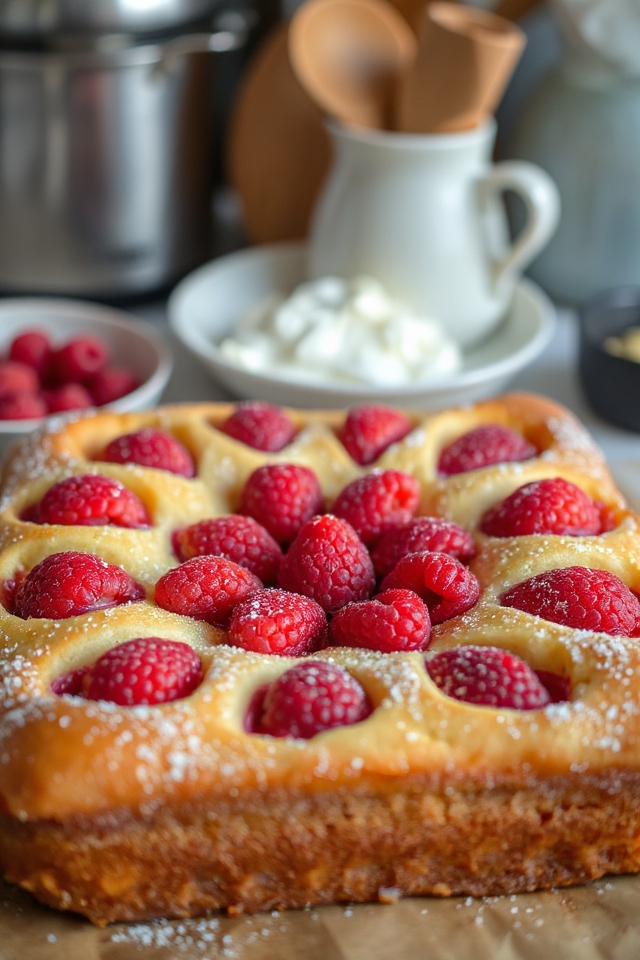 raspberry cake baking instructions