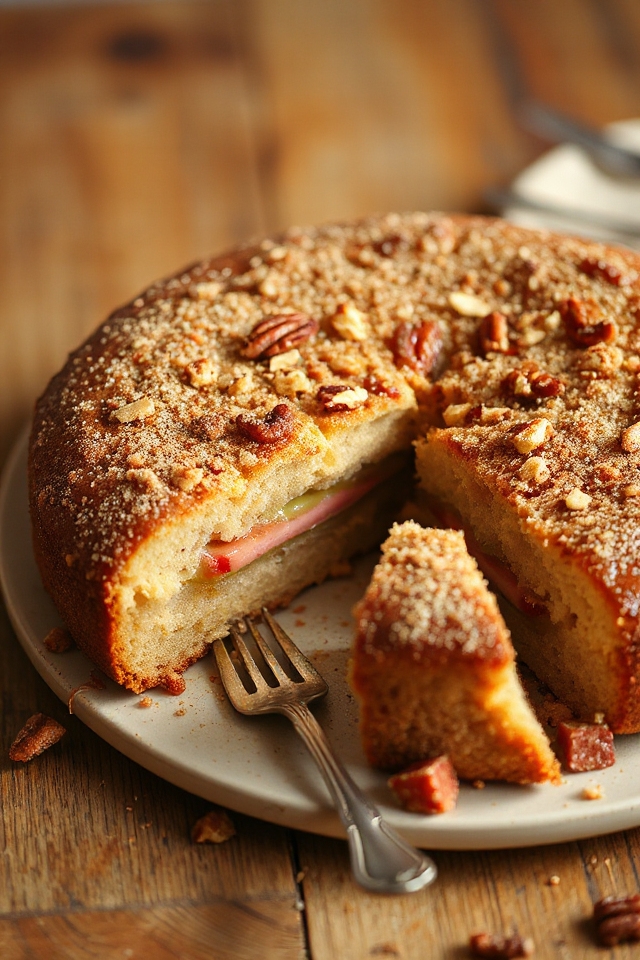 rhubarb cake baking instructions