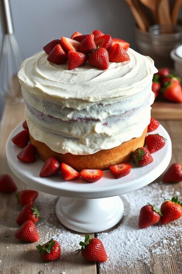simple strawberry cake recipe