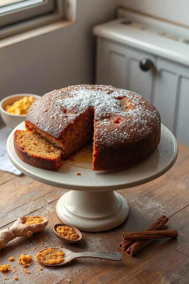 spicy sweet ginger dessert
