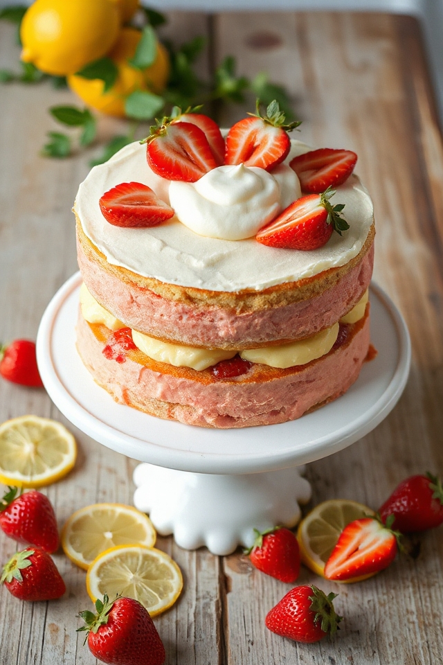 strawberry lemonade cake recipe